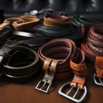 colorful leather belts
