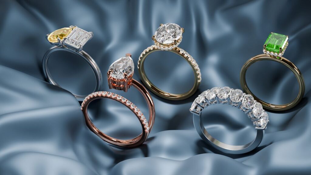 asscher cut diamond engagement rings